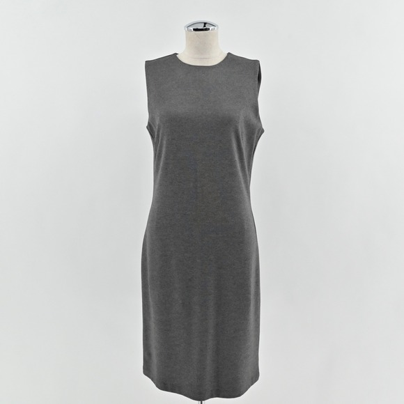 J. McLaughlin Dresses & Skirts - J McLaughlin Gray Sleeveless Dress Size M Quiet Luxury Fitted Career Casual Chic